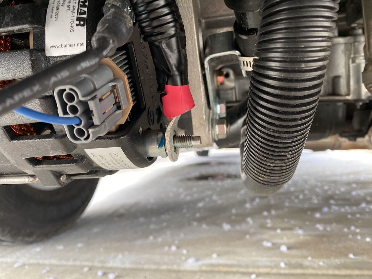 Alternator missing nut